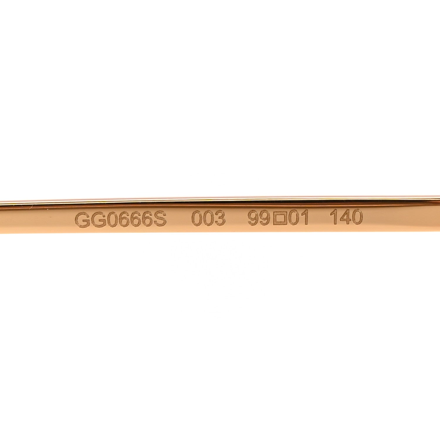 Gucci Metal Rimless Star Studded Monogram 90mm Cat Eye GG0666S Sunglasses Mirror Purple 5 of 8