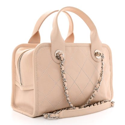 Chanel Caviar Quilted Small Deauville Bowling Bag Light Pink 3 of 11