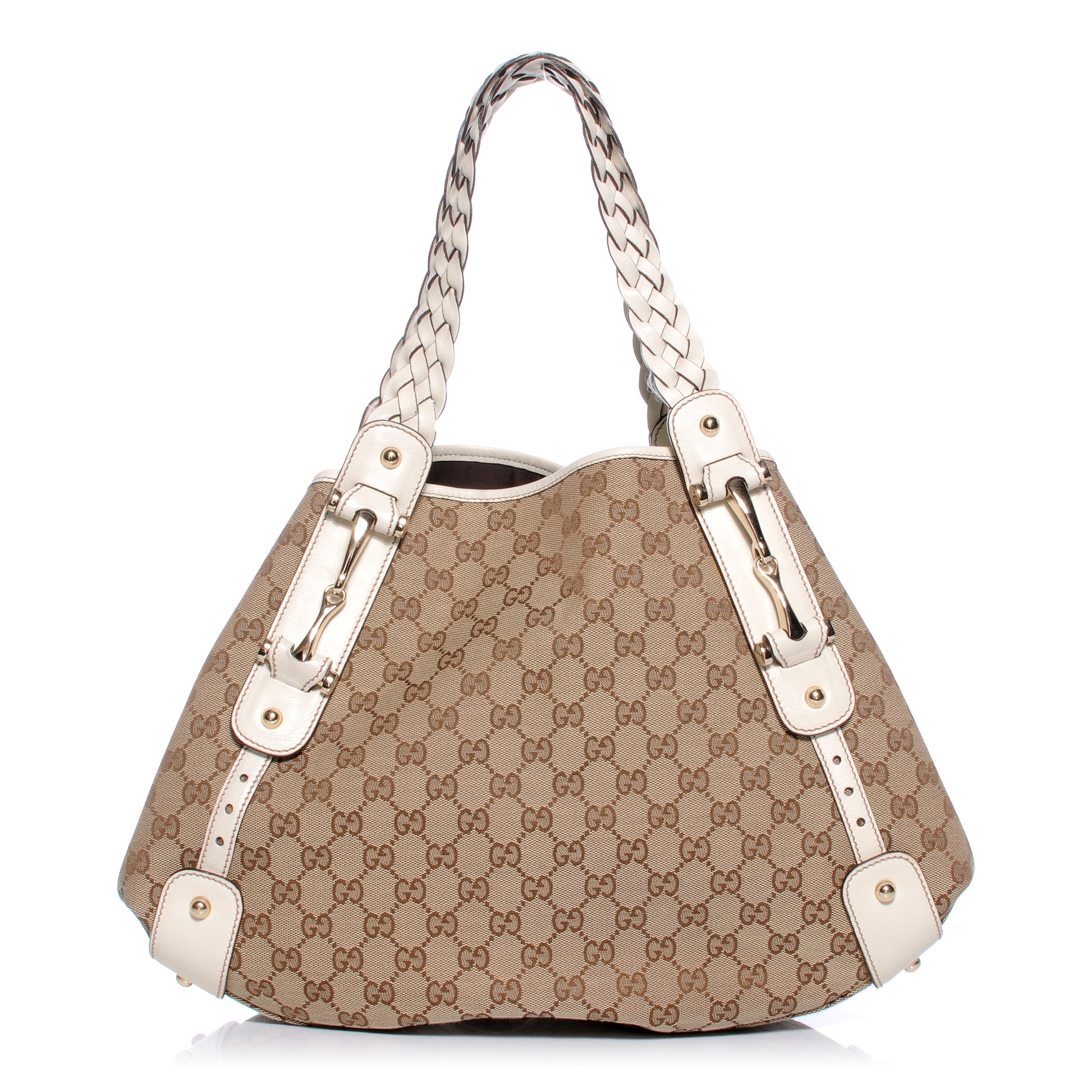 Gucci Monogram Pelham Medium Shoulder Bag White 1 of 7
