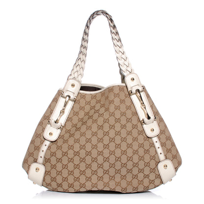 Gucci Monogram Pelham Medium Shoulder Bag White 1 of 7