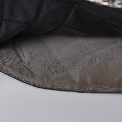 Chanel Aged Calfskin Oversized Reissue Overnight Tote Black 15 of 16