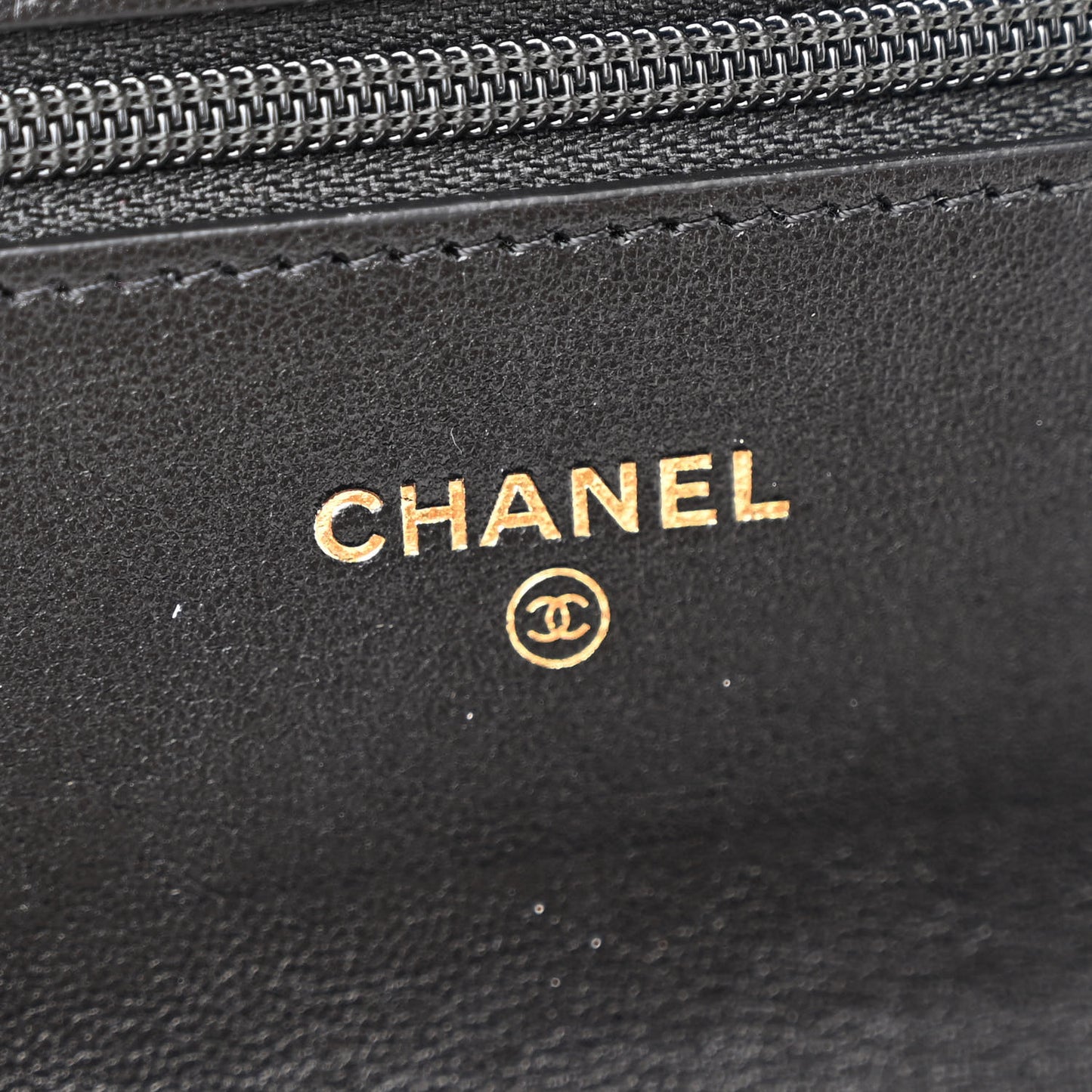Lambskin Quilted Chanel 19 Wallet On Chain WOC Black