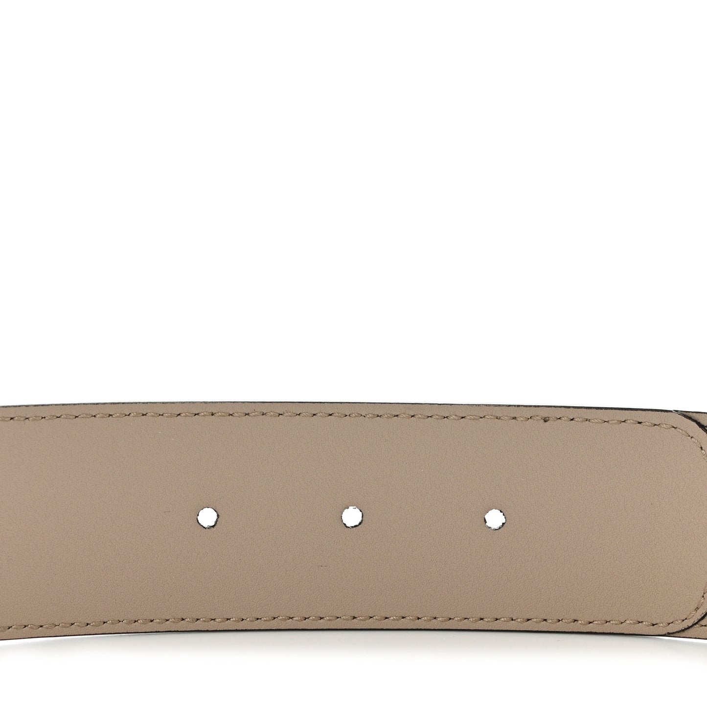 GG Supreme Monogram Matte Plutone Calfskin Double G 40mm Belt 80 32 Beige Ebony Mystic White