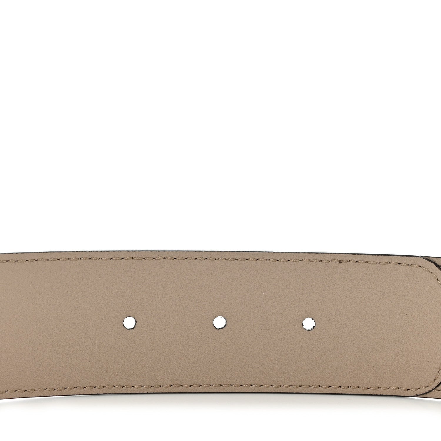 Gucci GG Supreme Monogram Matte Plutone Calfskin Double G 40mm Belt 80 32 Beige Ebony Mystic White 4 of 5