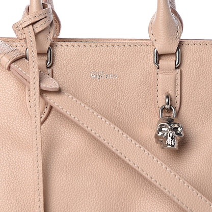 Alexander McQueen Pebbled Calfskin Small Skull Padlock Zip Around Tote Teint 8 of 12