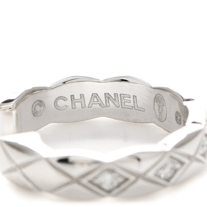 Chanel 18K Beige White Gold Diamond Coco Crush Ear Cuff Earrings 4 of 7