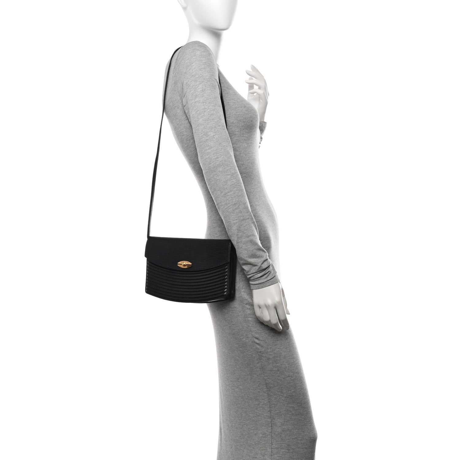 Louis Vuitton Epi Pochette Presbourg  Black 2 of 12