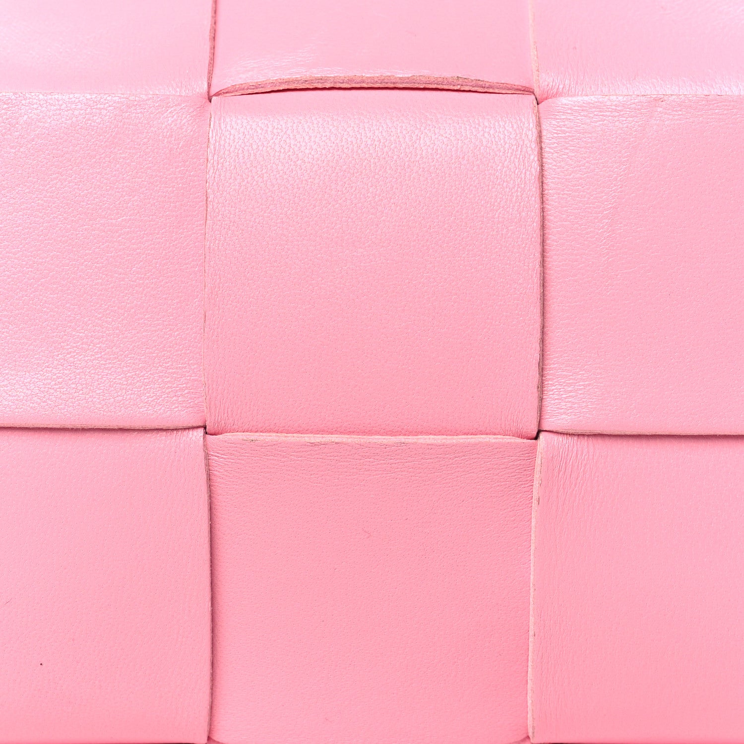 Bottega Veneta Lambskin Maxi Intrecciato Small Brick Cassette Bag Pink Ribbon 8 of 11