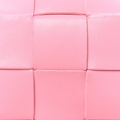 Bottega Veneta Lambskin Maxi Intrecciato Small Brick Cassette Bag Pink Ribbon 8 of 11
