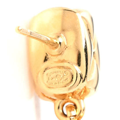 Chanel Metal CC Drop Earrings Gold 4 of 5