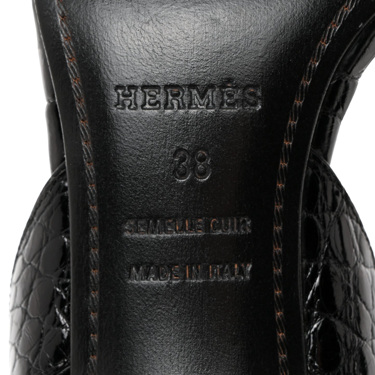 Alligator Night 70 Sandals 38 Black