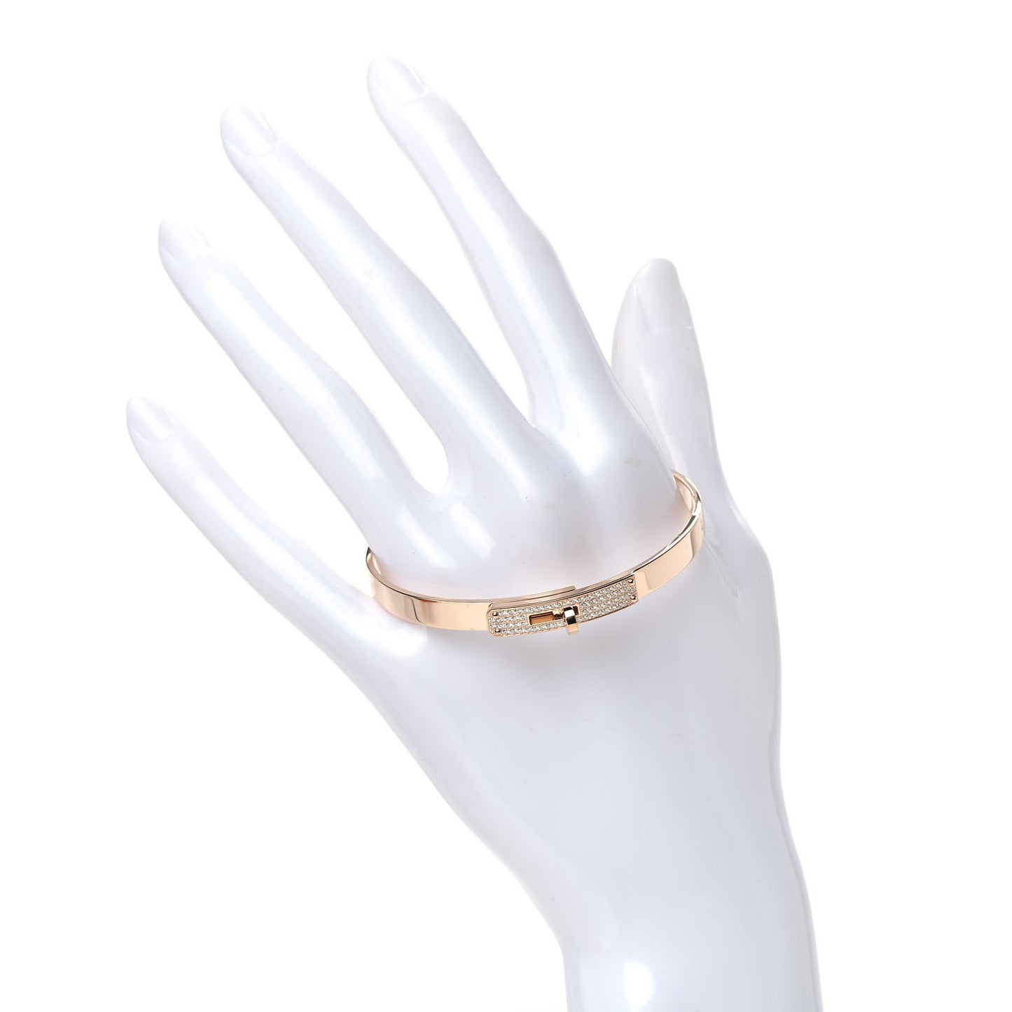 18K Rose Gold Diamond PM Kelly Pave Bracelet SH