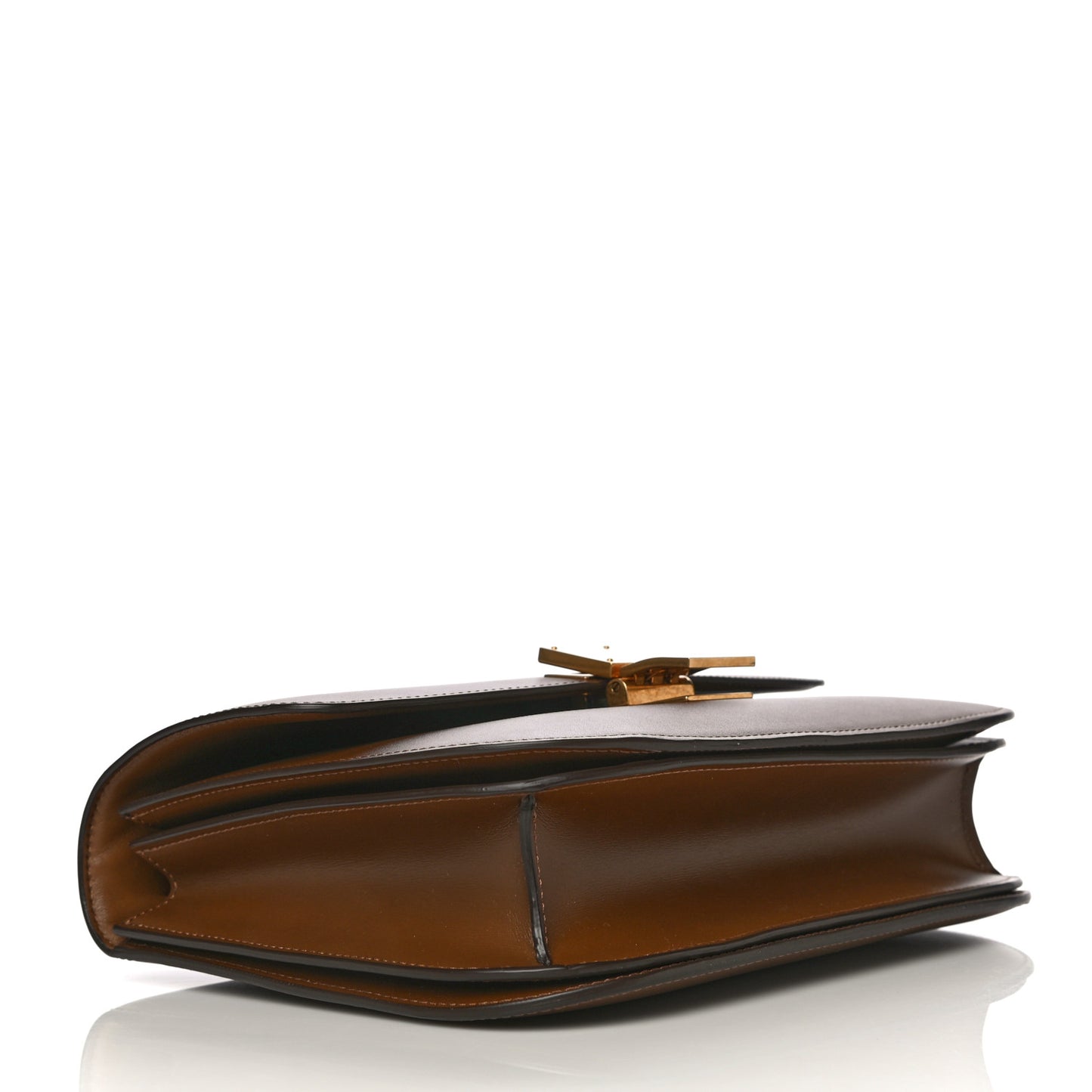 Box Calfskin Medium Classic Box Flap Bag Camel