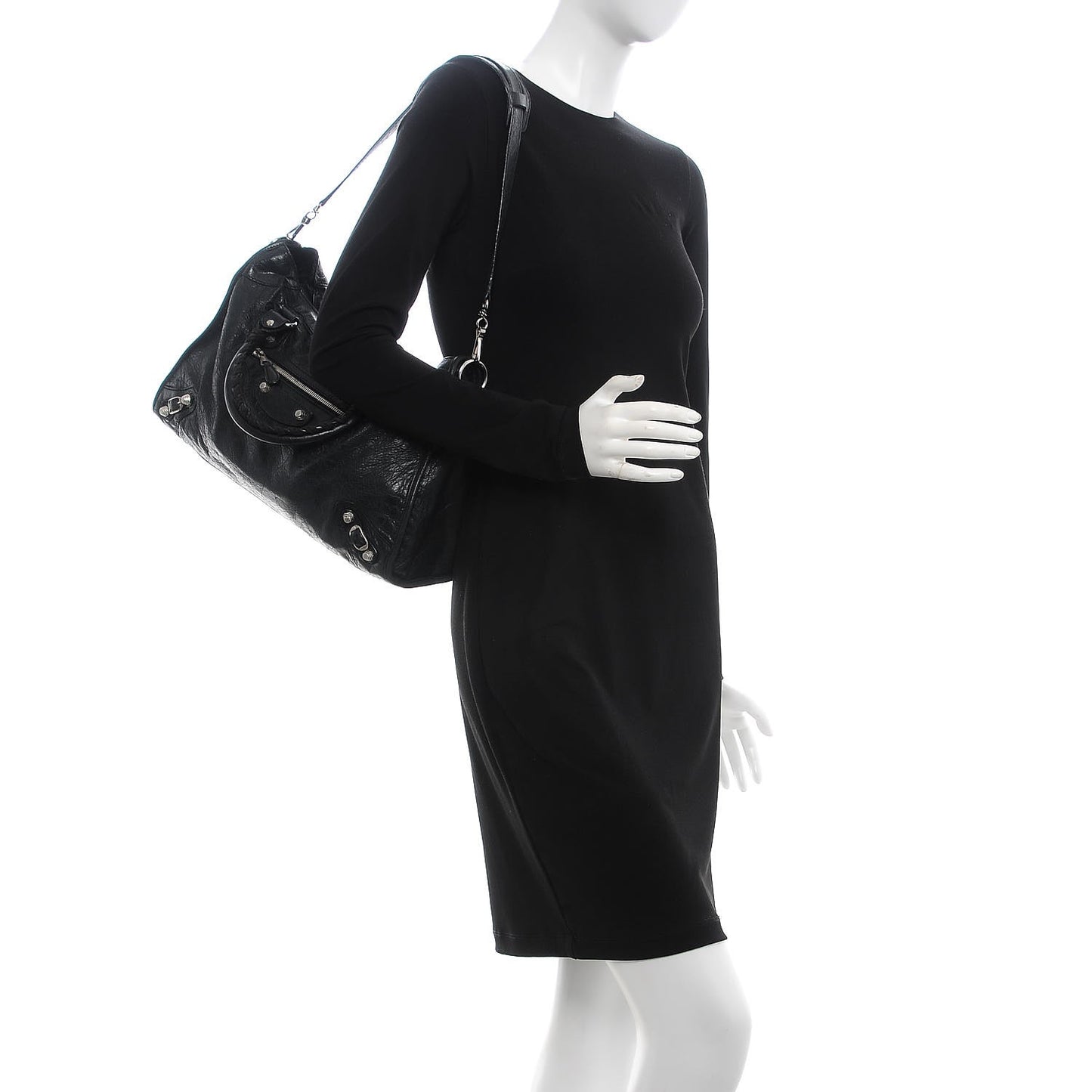 Agneau Giant 12 Silver Hardware City Black