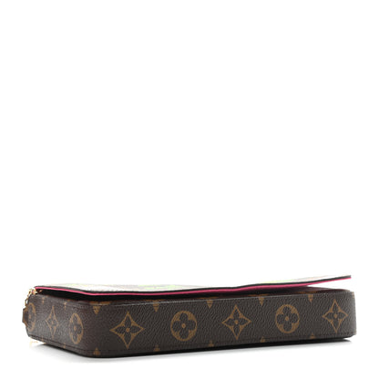 Louis Vuitton Monogram 2021 Christmas Animation Hollywood Pochette Felicie Chain Wallet Fuchsia 5 of 11
