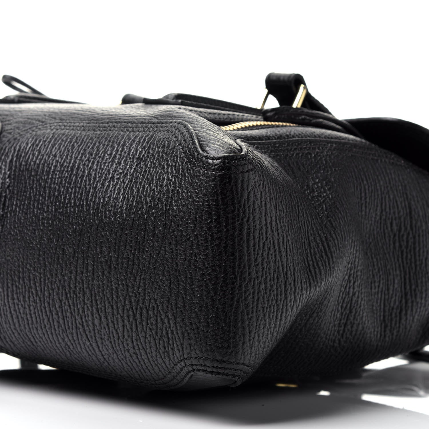3.1 Phillip Lim Textured Calfskin Medium Pashli Satchel Black 10 of 10