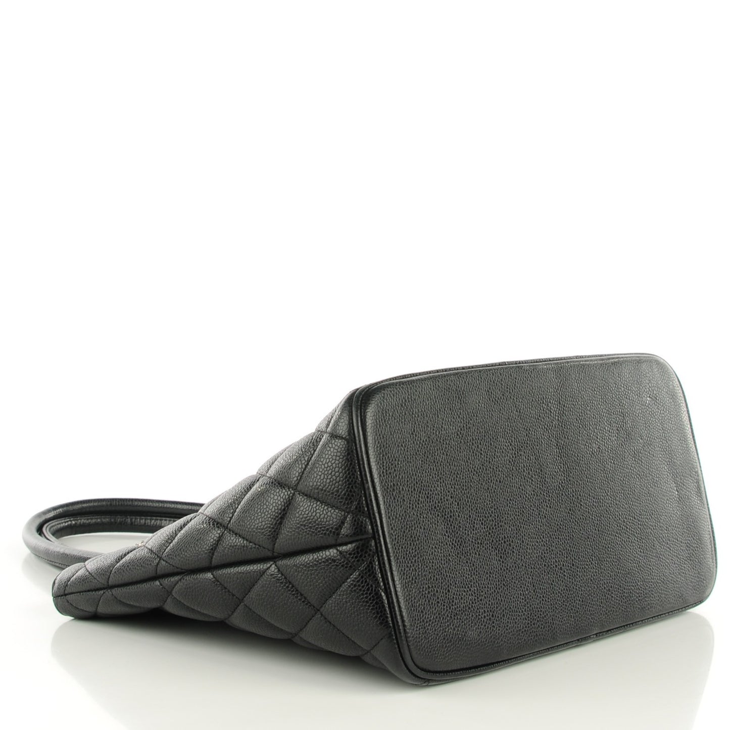 Caviar Quilted Medallion Tote Black