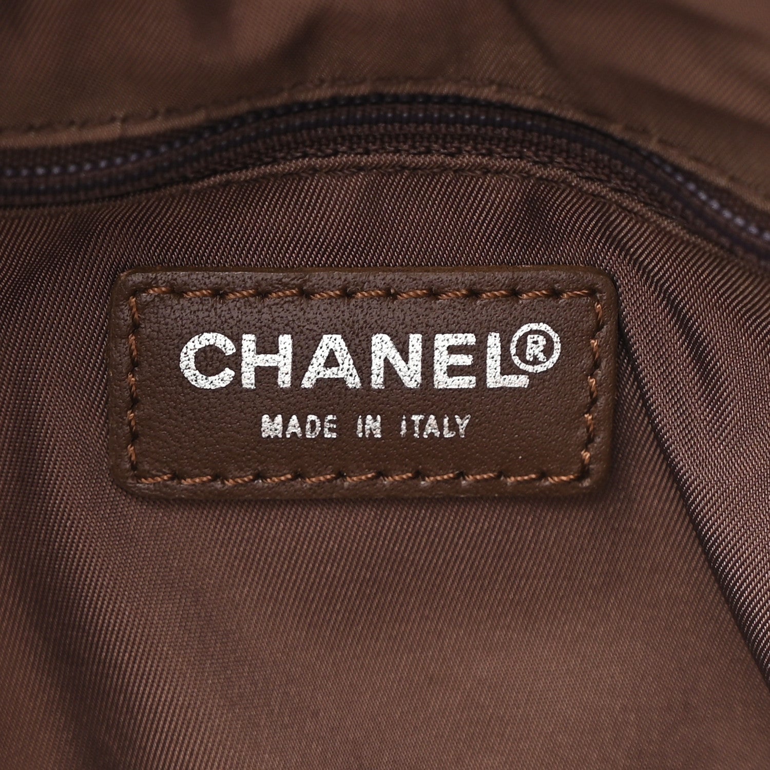 Chanel Nylon Travel Duffle Brown 5 of 11