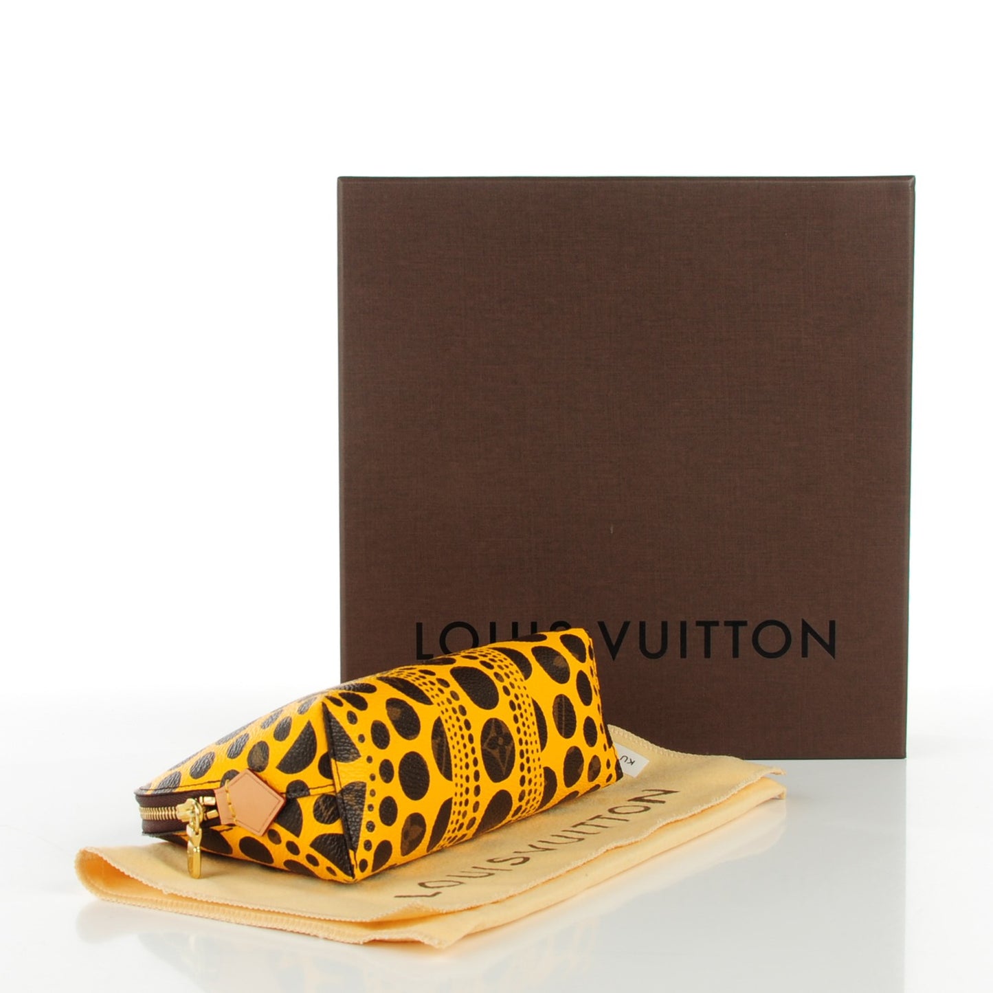 Monogram Kusama Pumpkin Dots Cosmetic Pouch Yellow