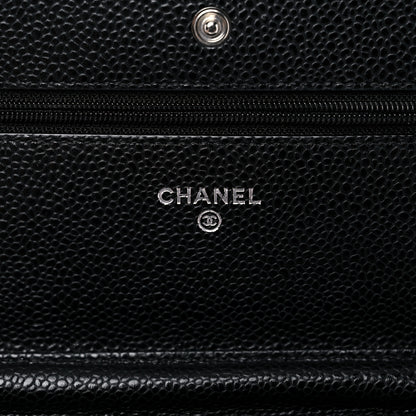 Chanel Caviar Quilted Wallet On Chain WOC Black 6 of 11