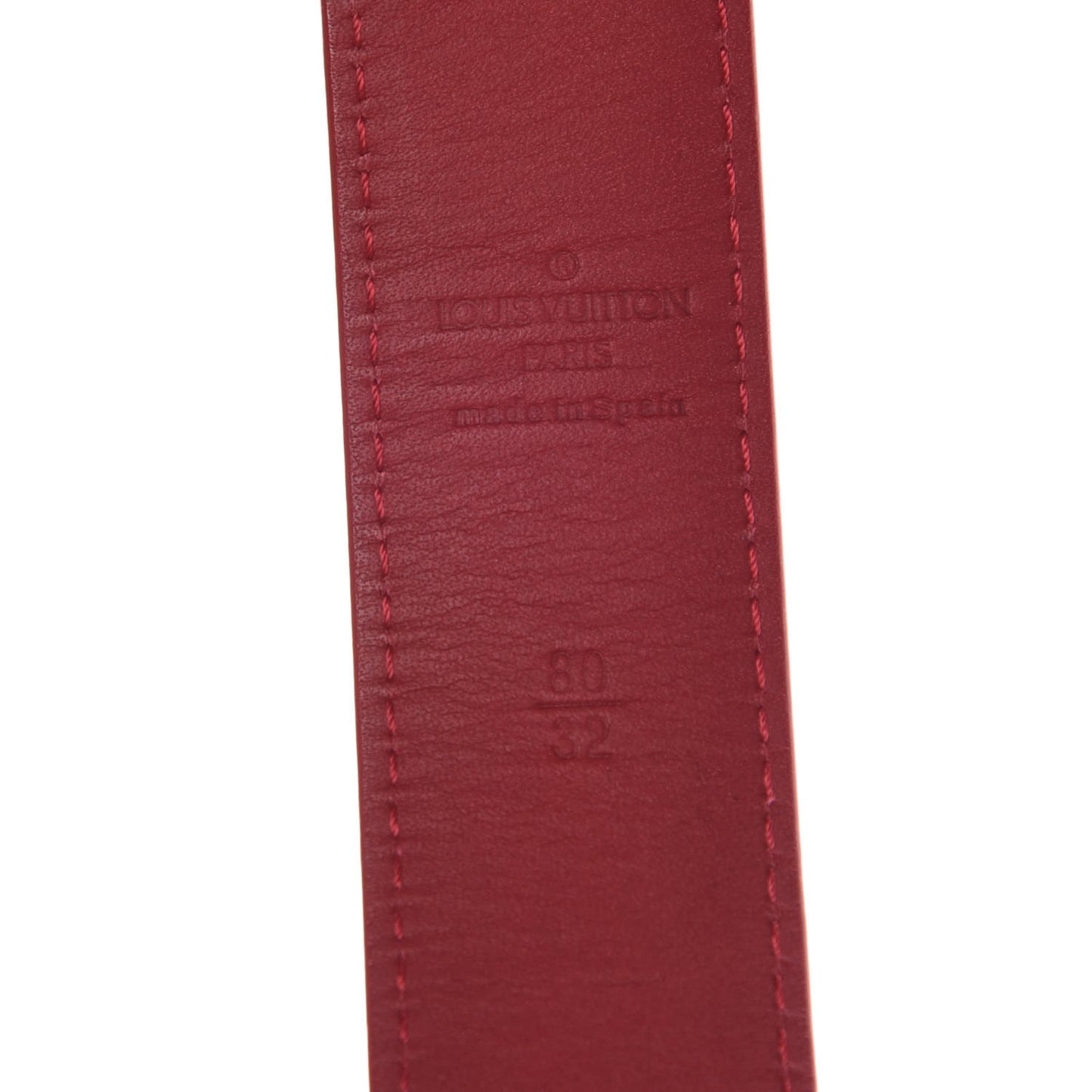 Monogram Multicolor LV Cut Reversible Belt 80 32 White Grenade