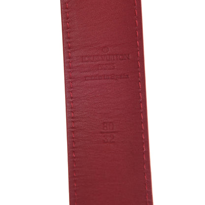 Louis Vuitton Monogram Multicolor LV Cut Reversible Belt 80 32 White Grenade 5 of 7
