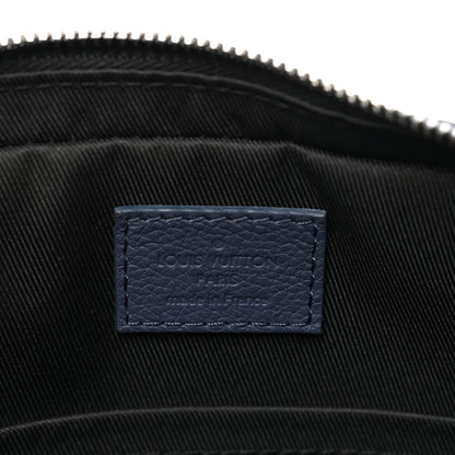 Louis Vuitton Calfskin Monogram Shadow Trio Messenger Navy River Blue 7 of 9