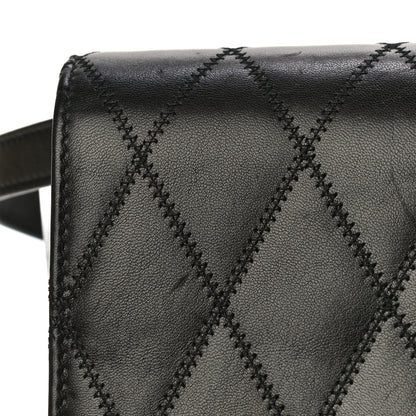 Saint Laurent Lambskin Diamond Quilted Monogram Angie Chain Bag Black 22 of 31