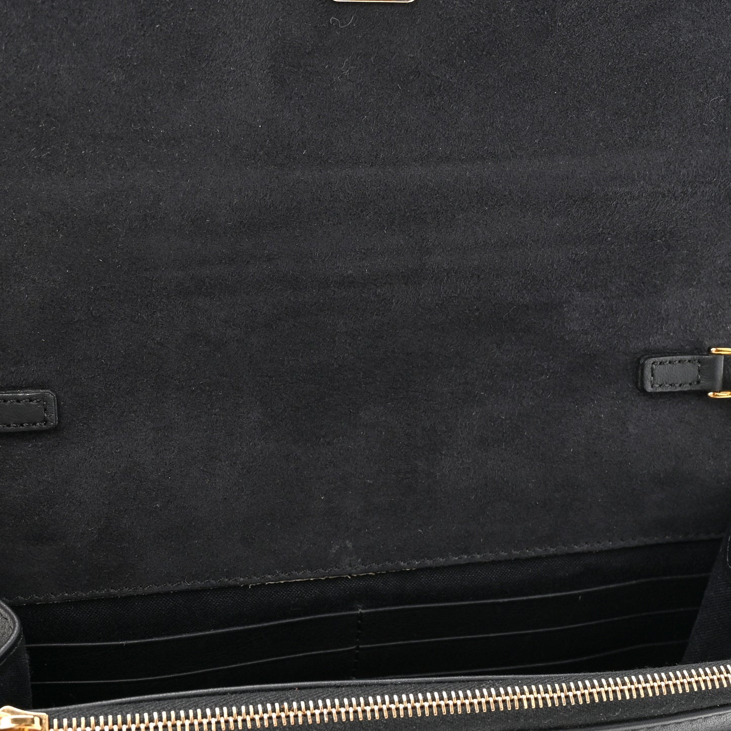 Vitello Flamingo Tube Wallet on Chain Black