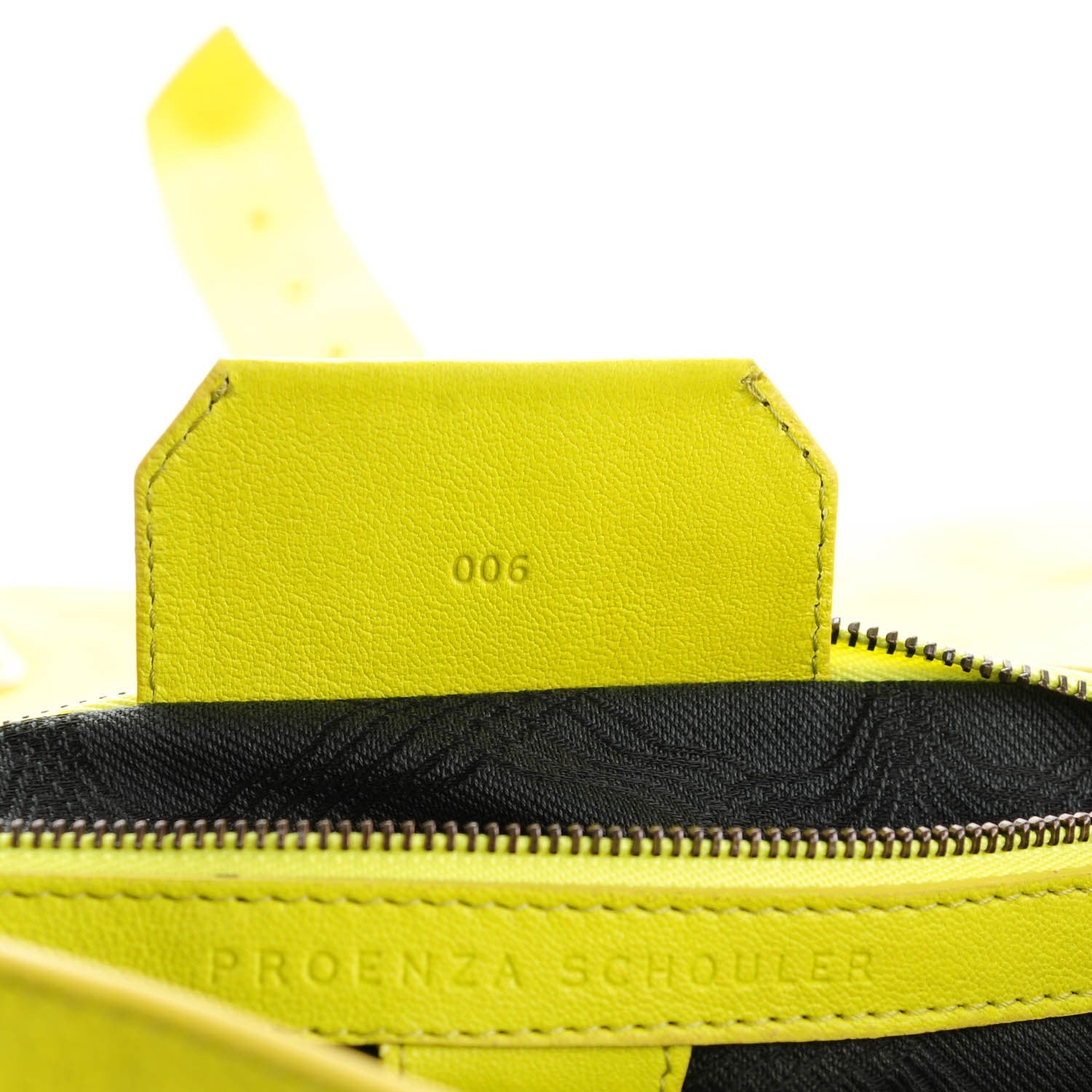 Proenza Schouler Lambskin Large PS1 Satchel Citron 8 of 14