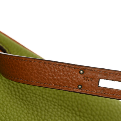 Hermes Fjord Togo Tri-Color Kelly Retourne 32 Vert Anis Gold Vert Olive 7 of 15