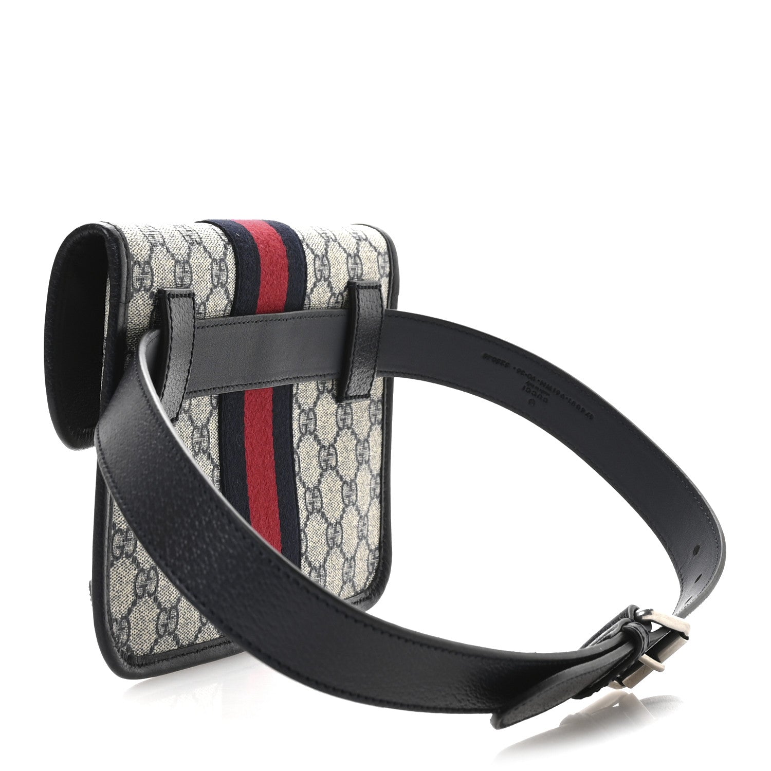 Gucci GG Supreme Monogram Web Small Ophidia Belt Bag 90 36 Beige Navy 3 of 11