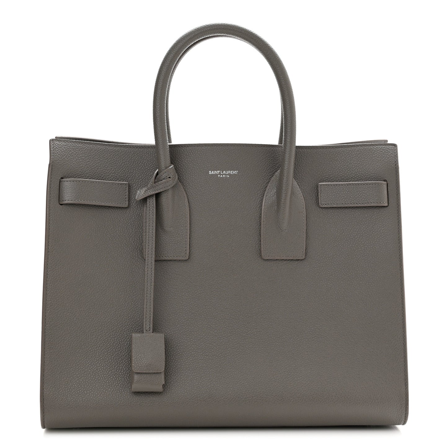 Grained Calfskin Small Sac De Jour Fog