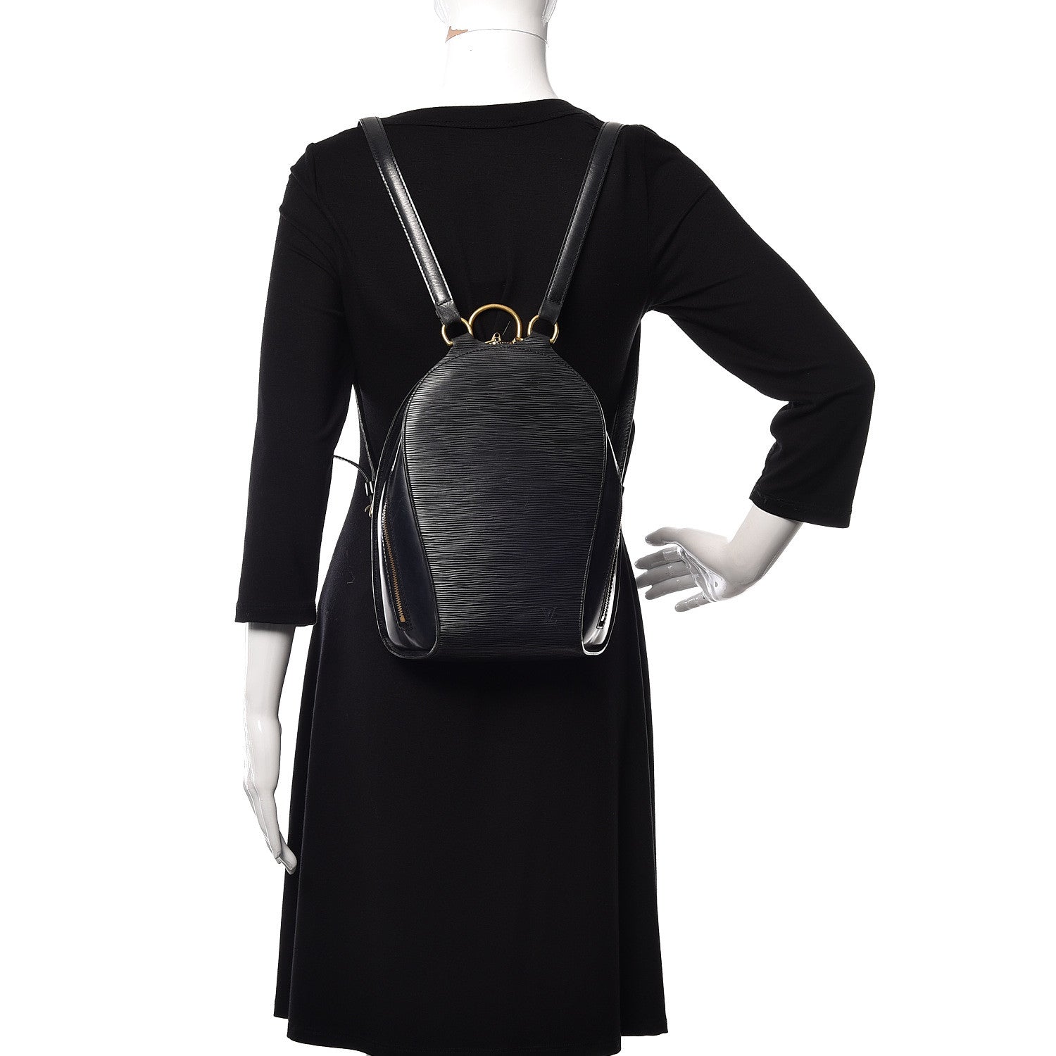 Louis Vuitton Epi Mabillon Backpack Black 2 of 22