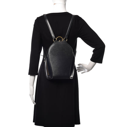 Louis Vuitton Epi Mabillon Backpack Black 2 of 22
