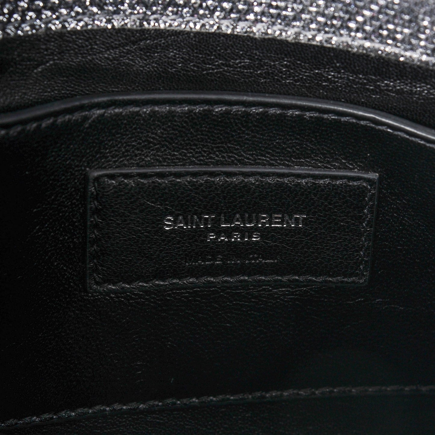 Metallic Canvas Woven Medium Classic Monogram Kate Satchel Silver