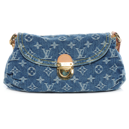 Louis Vuitton Monogram Denim Mini Pleaty Blue 1 of 8