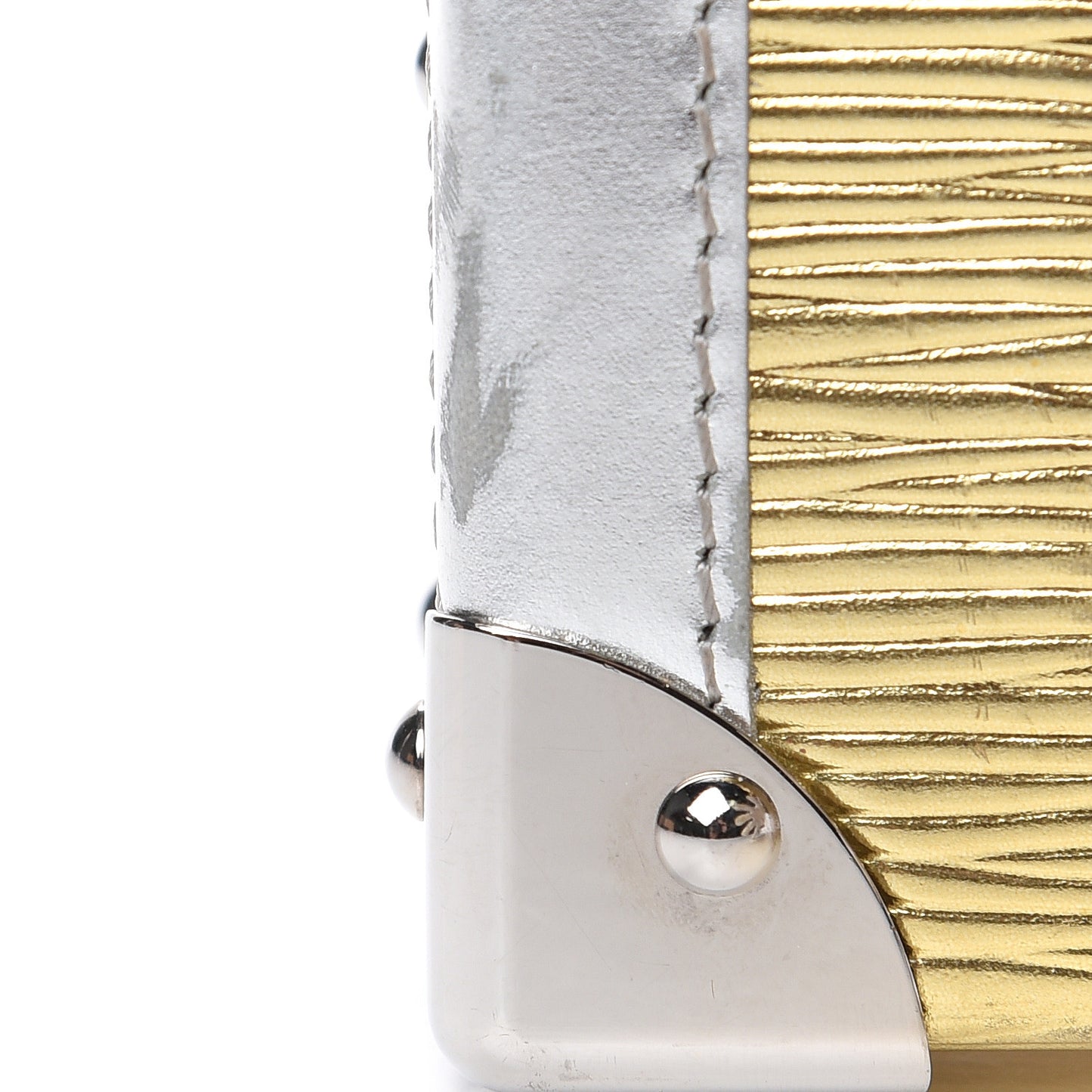 Metallic Epi Petite Malle Gold