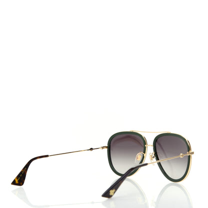 Gucci Web Aviator Sunglasses GG0062S Green Red 4 of 8