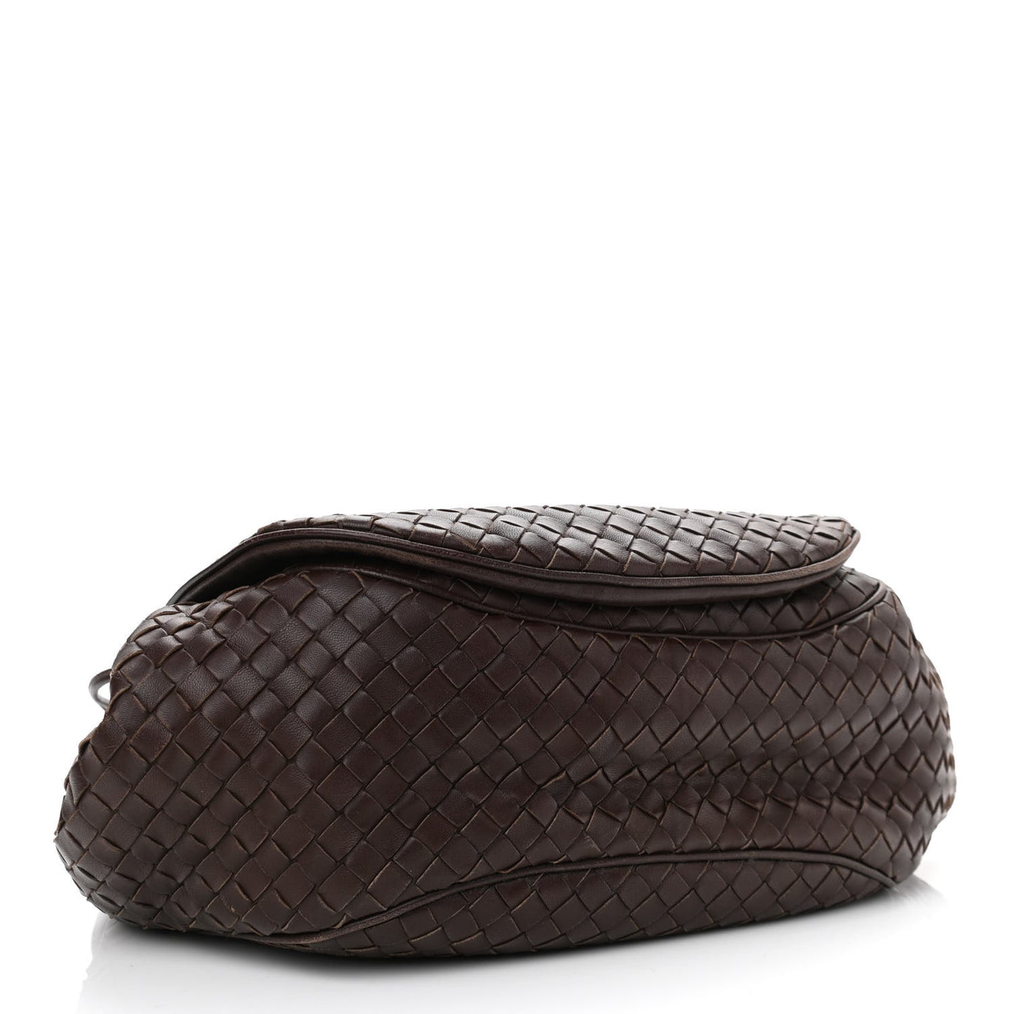 Nappa Intrecciato Messenger Bag Ebano