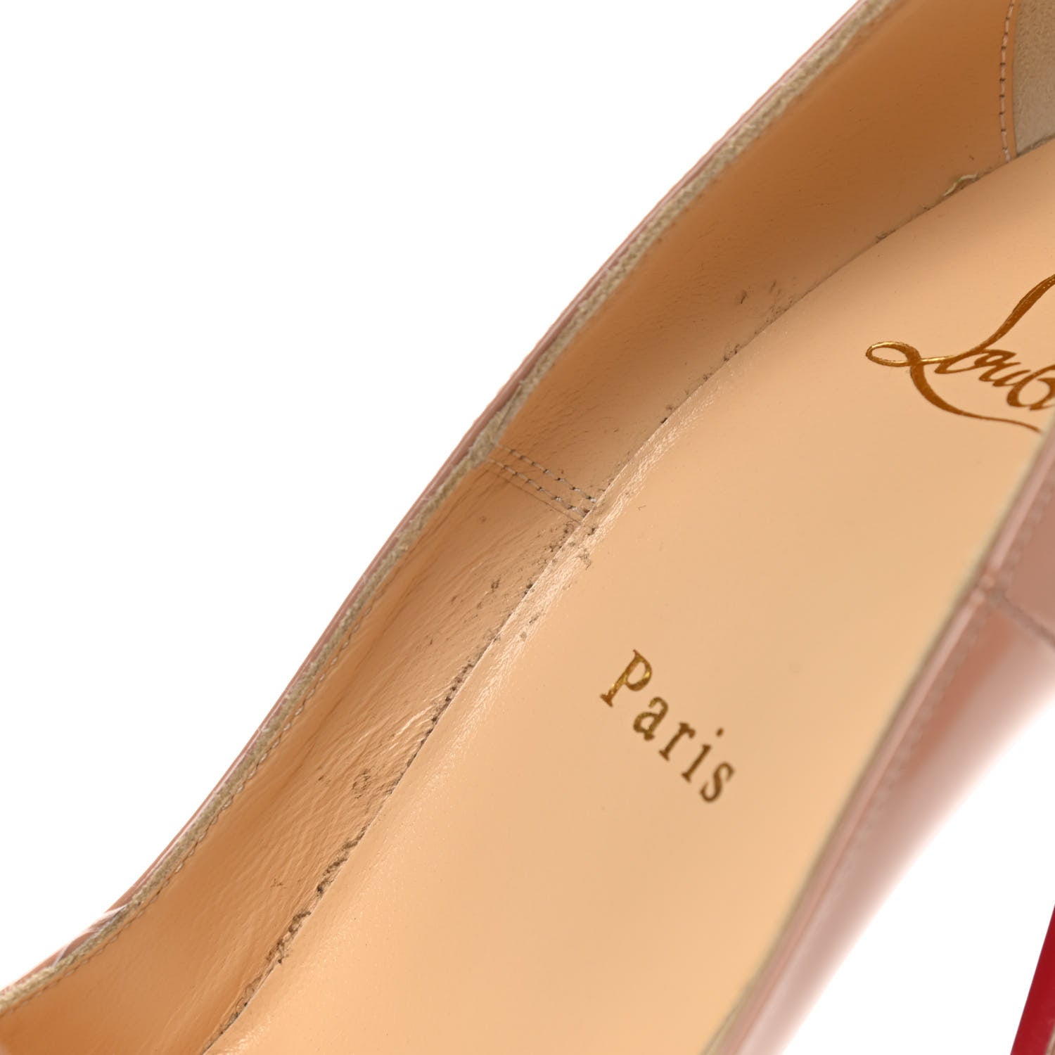 Christian Louboutin Patent So Kate 120 Pumps 38 Nude 6 of 11