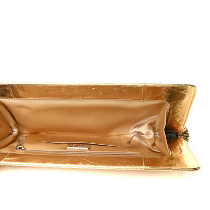 Chanel Metallic Lambskin Tweed We Need 5x5=CC Clutch Gold 7 of 10