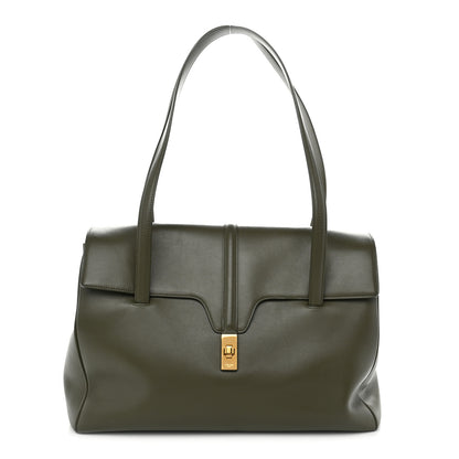Celine Calfskin Large Soft 16 Bag Dark Olive 1 of 11
