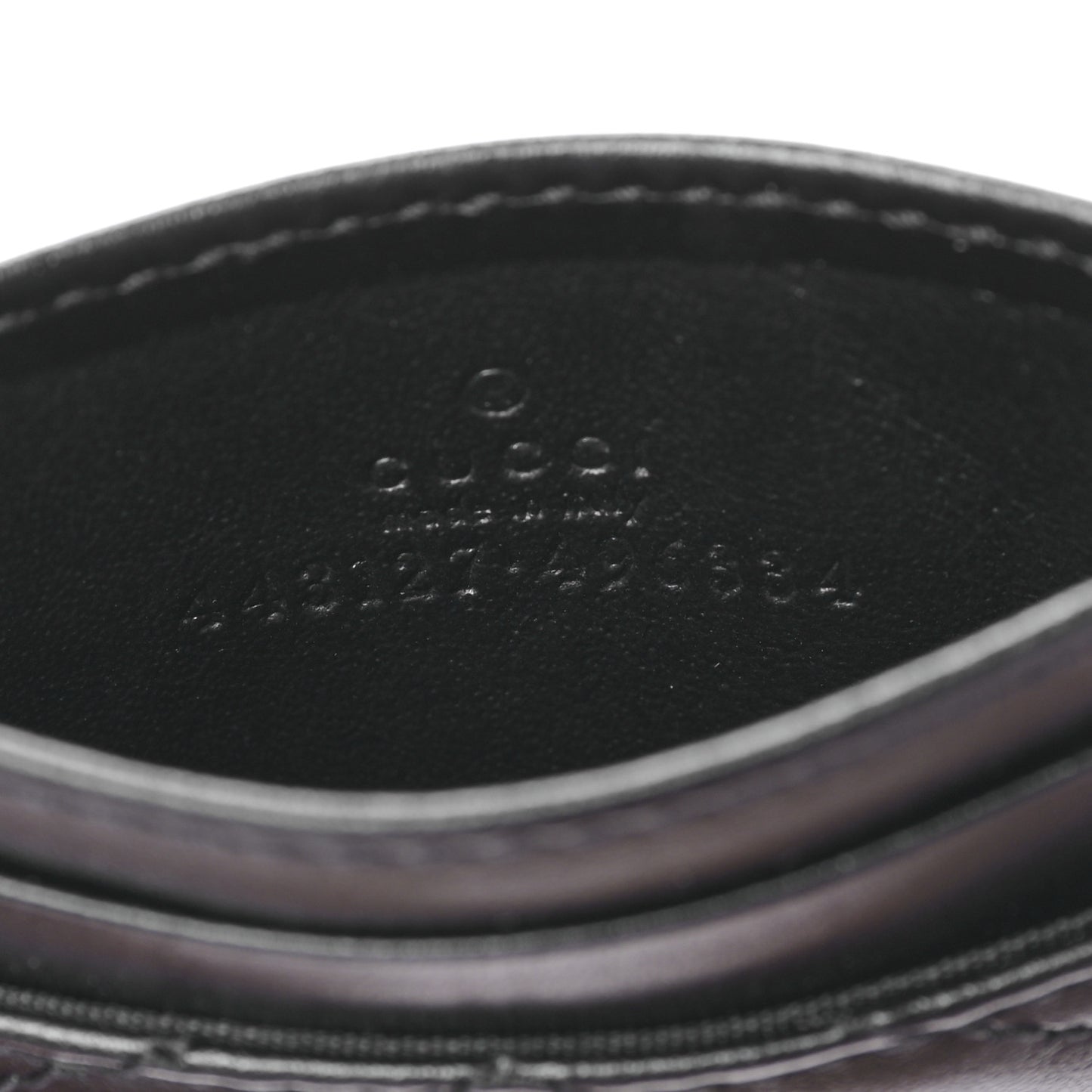 Calfskin Matelasse GG Marmont Card Holder Black