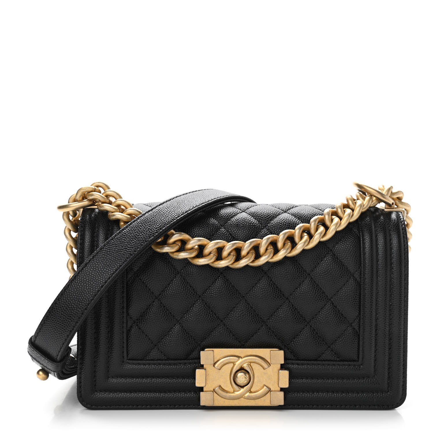 Chanel Caviar Quilted Small Boy Flap Black 1 of 10