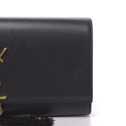 Saint Laurent Calfskin Monogram Kate Tassel Clutch Black 11 of 12