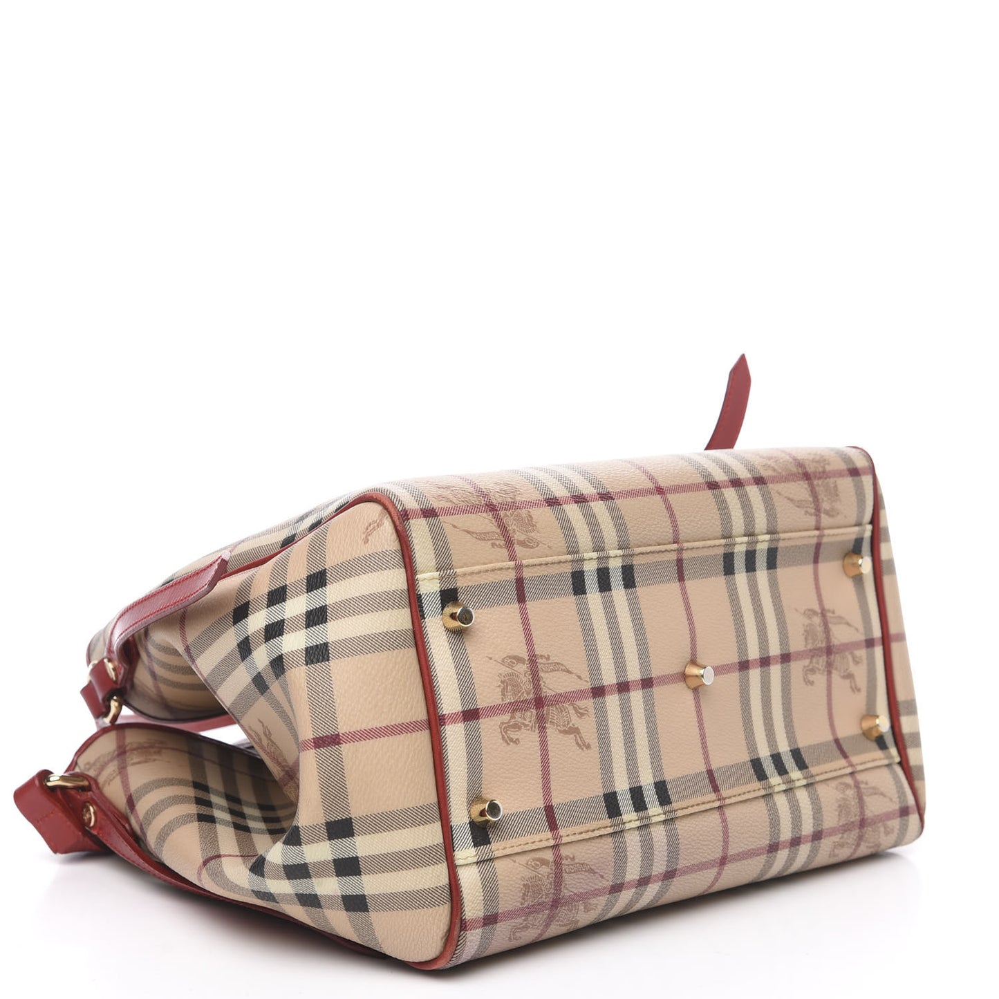 Haymarket Check Small Canterbury Tote Military Red