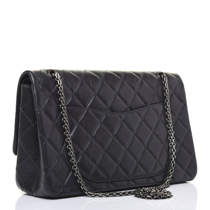 Chanel Aged Calfskin Quilted 2.55 Reissue 227 Flap Dark Grey 3 of 14