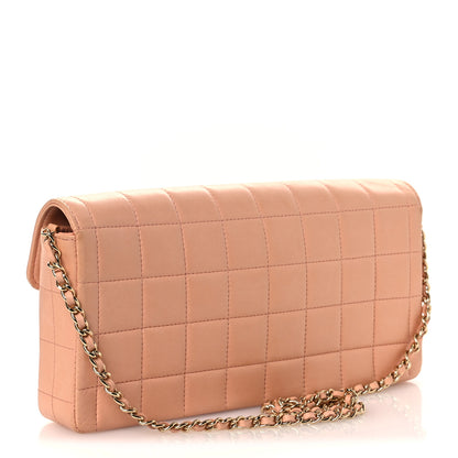 Chanel Lambskin East West Chocolate Bar Flap Light Orange 3 of 14