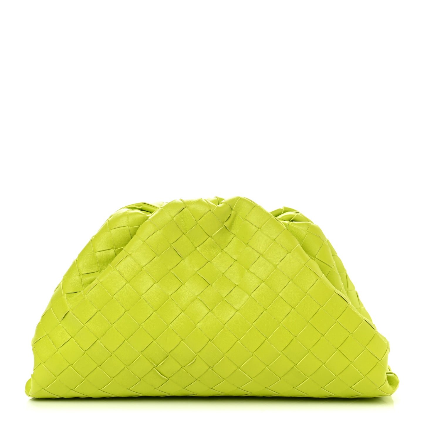 Nappa Intrecciato Teen Pouch Acid Kiwi